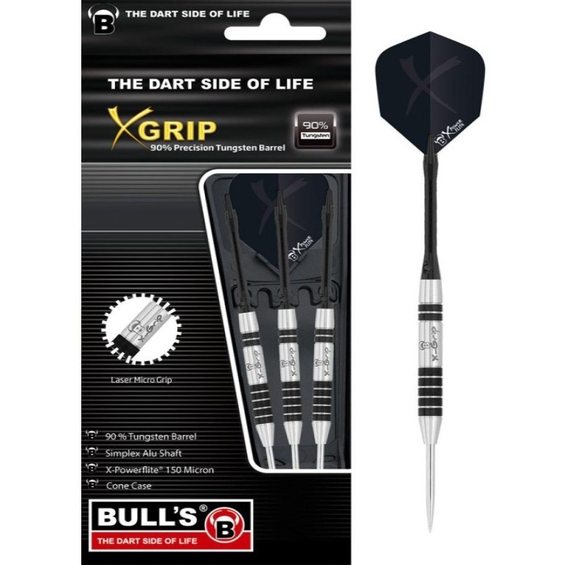 BULL'S X-Grip X6 DARTS - 26gm