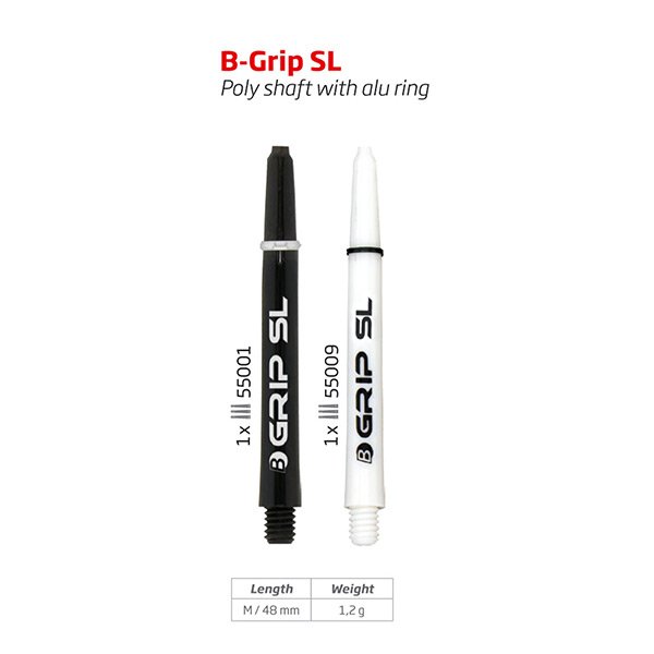 BULL'S B-Grip SL Dart Shafts - Medium