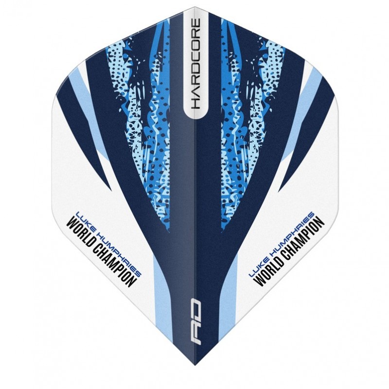 RED DRAGON LUKE HUMPHRIES WHITE & BLUE DART FLIGHT - WHITE/BLUE