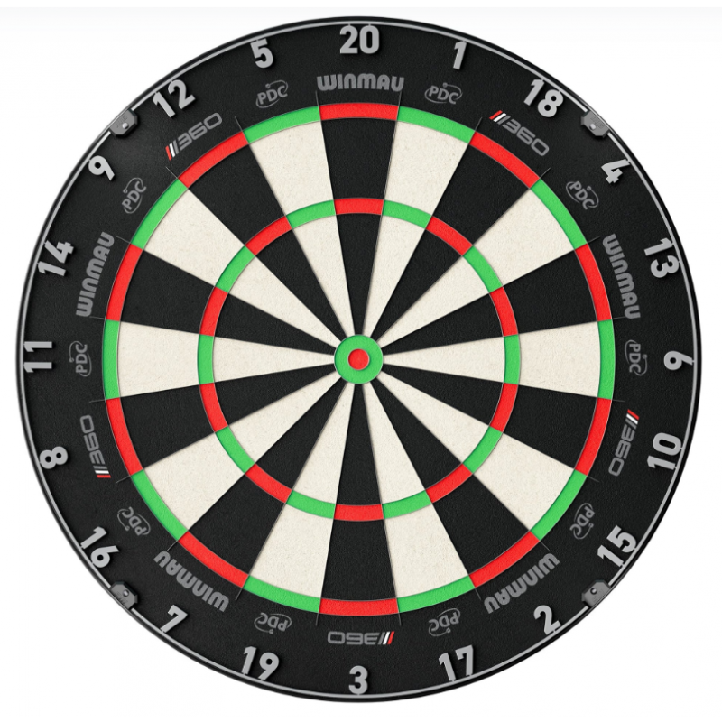 WINMAU Blade 360 Triple Core Dartboard - Endorsed by PDC